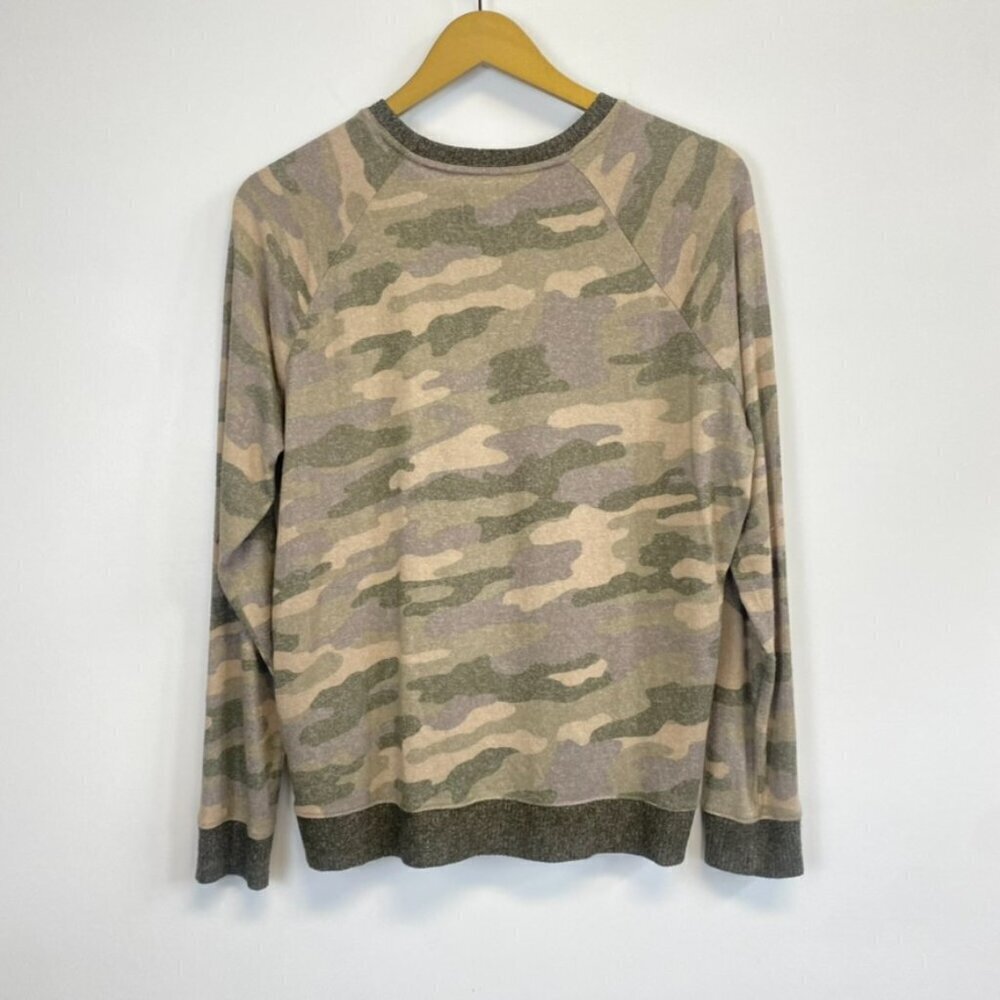 Lucky Brand Super Soft Camo Long Sleeve Top - Picture 6 of 8
